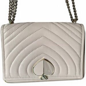 Pre-owned Kate Spade Leather “Amelia” Convertible Chain Shoulder Bag